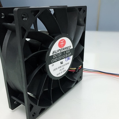 スリーブ軸受け80X80X25 12V DCファン プラスチックDC CPUファン90gの重量