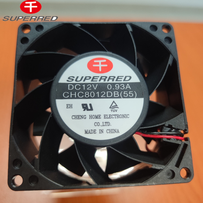 効率的でコンパクトな12V DC CPU扇風機 3ピン接続器付きプラスチックPBT製