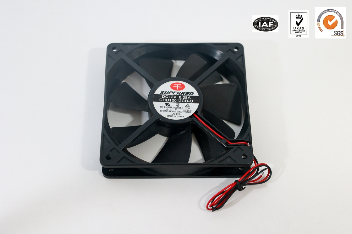 120x120x38mm DCコンピュータ ファンはCPUを冷却するための導線AWG26信号の出力オプションを